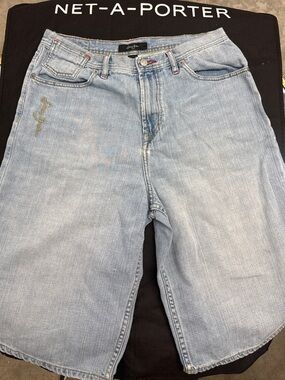 Sean John Light Blue Boyfriend Denim Shorts